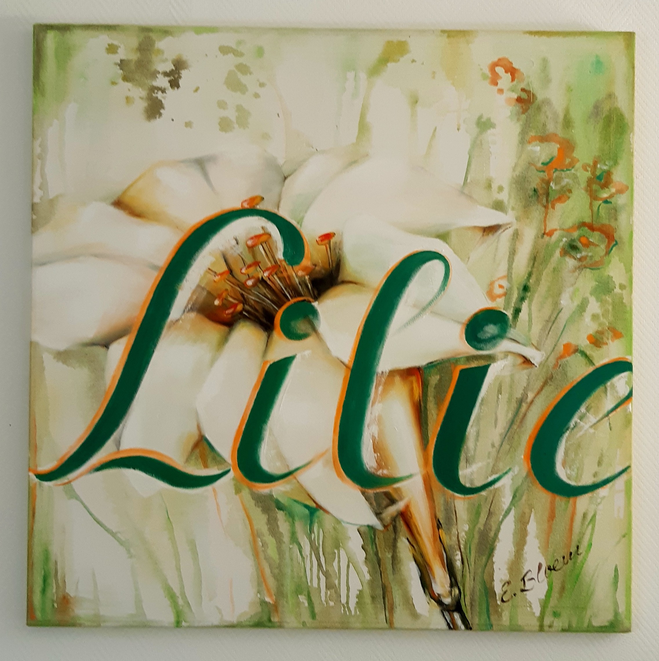 Florales Kunstwerk 1 - Lilie